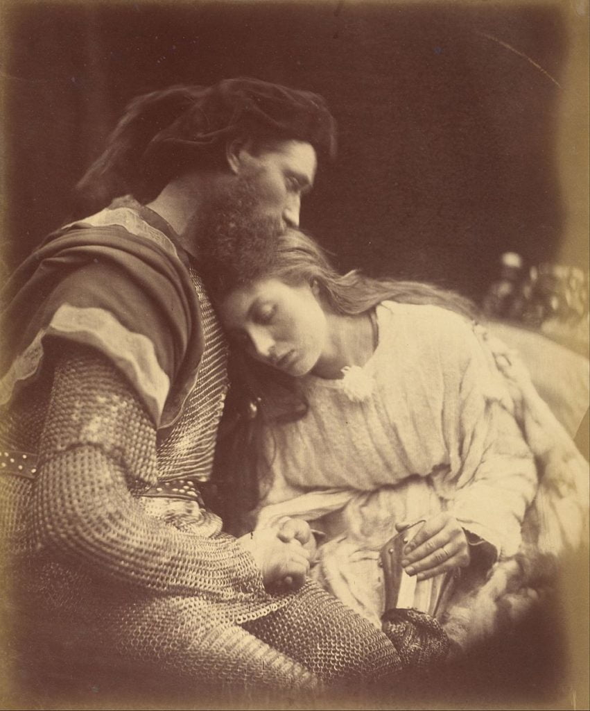 Parting of Sir Lancelot and Queen Guinevere 